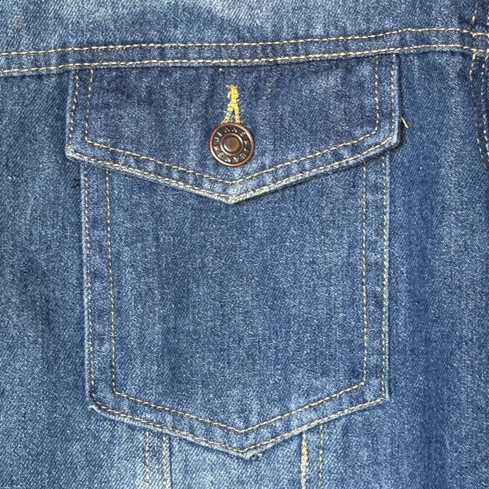 Source Unknown Dark Blue Jean Jacket - image 3